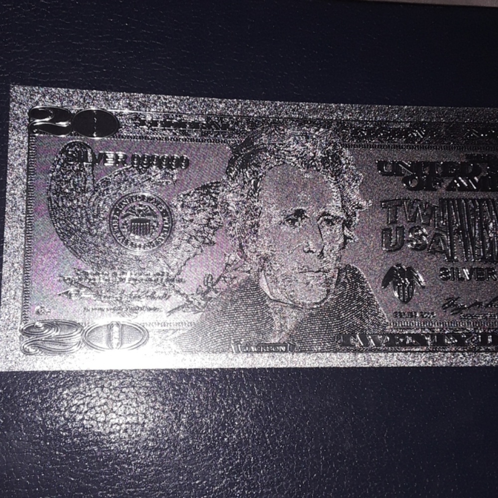Fine Silver Banknote $20 bill